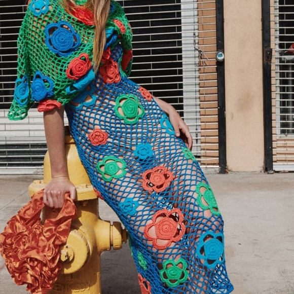 Floral Crochet Dress Limited Edition Zara - Picture 3 of 13